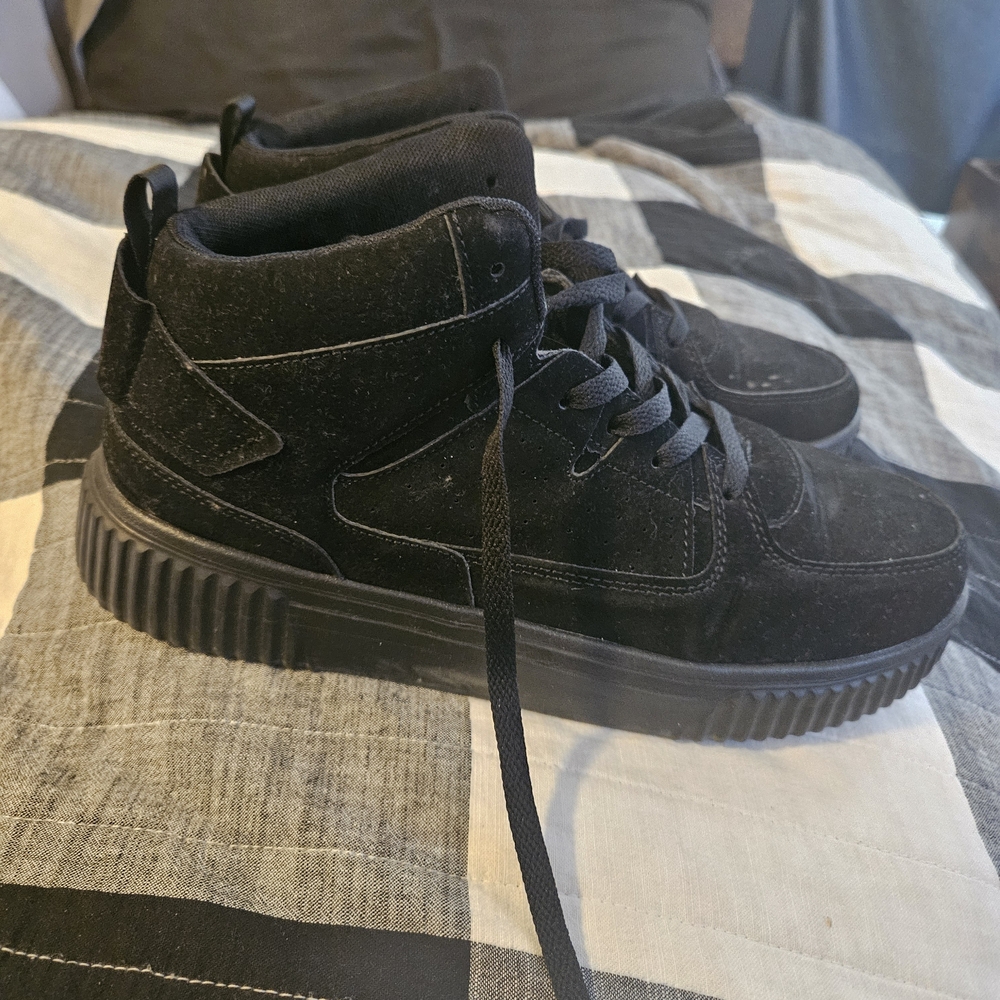 Black High-Top Womens Sneakers